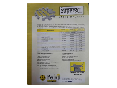 Super XL medium duty lathe machine